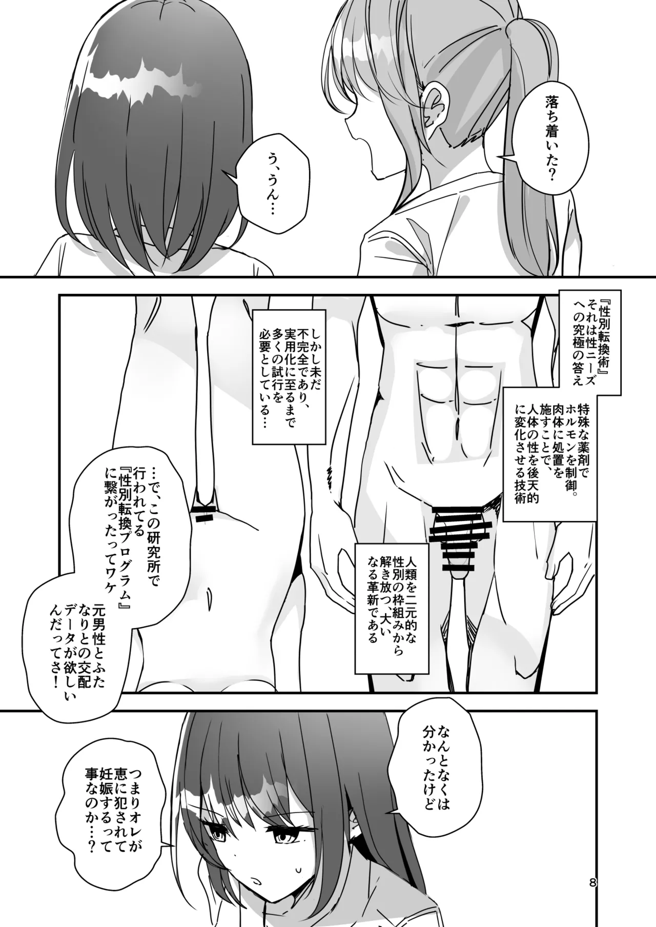 女の子になってふたなり彼女に孕ませられる本 - 23015