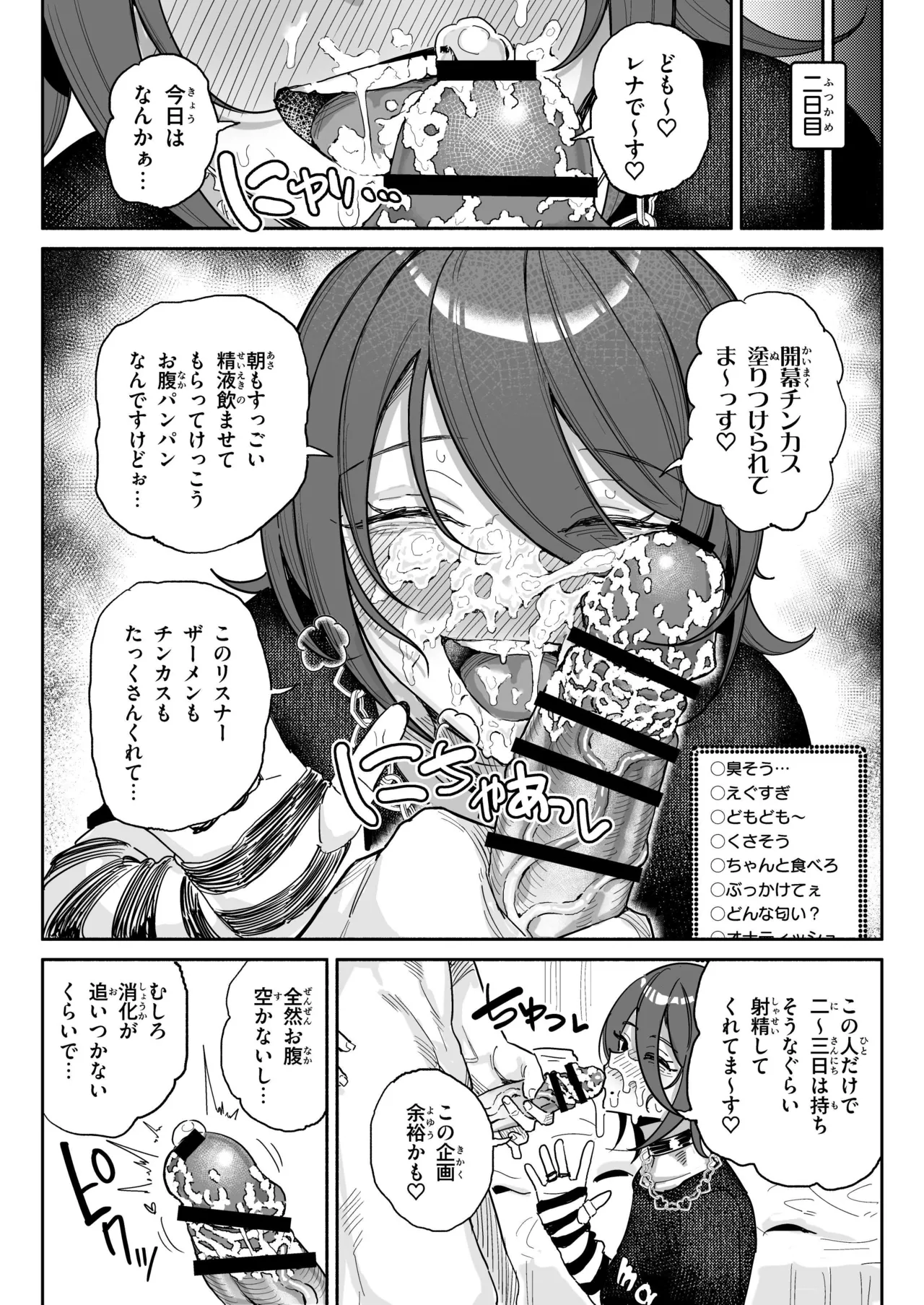 ちん嗅ぎ系配信者一週間チンカスザーメン生活 - 41174